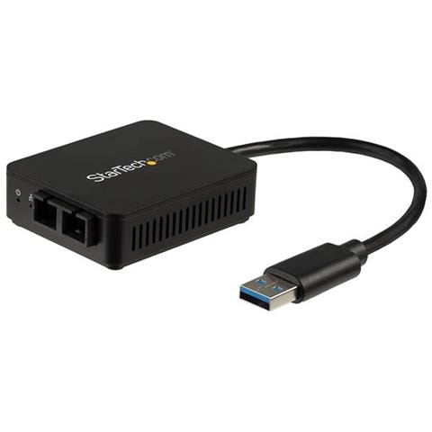 Convertitore Giggabit Ethernet USB 3.0 a Fibra Ottica - 1000BASE-SX / SC - Win / Mac / Linux - Foto 1