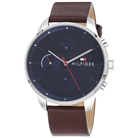 Orologio Uomo Tommy Hilfiger Chase Multi Pelle Marrone Thw1791487 - Foto 2