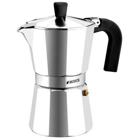 Monix Cafettiera Italiana M620003 (3 Tazze) Alluminio