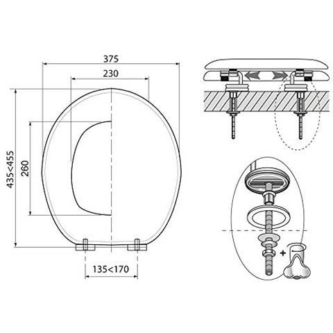 20720370 - Sedile Wc, Trendy Linea Effetto Marmo - Foto 3