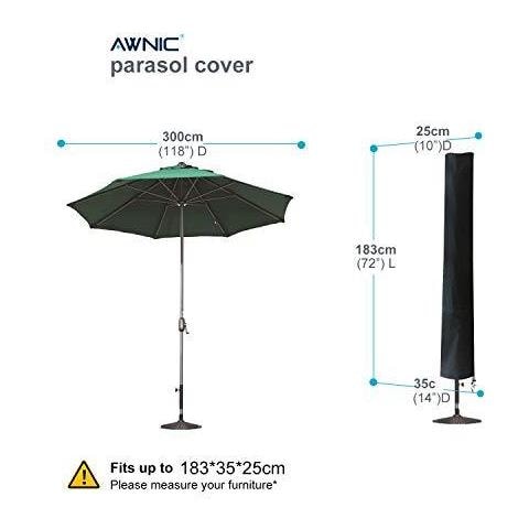 Copertura Dellombrello Ombrellone Copertura Per Parasol 3m Impermeabile Resistente Allo Strappo 420d Oxford Tessuto Uv50 - Foto 4