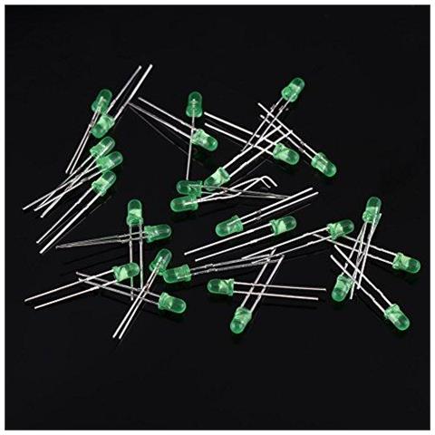 500 Pz 3mm Light Emitting Diode Led Kit Fai Da Te Bianco Rosso Blu Verde Giallo - Foto 2
