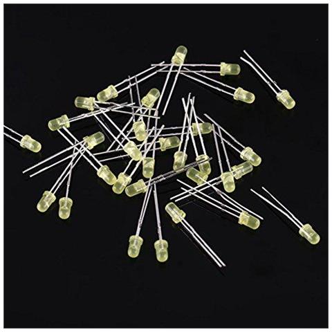 500 Pz 3mm Light Emitting Diode Led Kit Fai Da Te Bianco Rosso Blu Verde Giallo - Foto 4