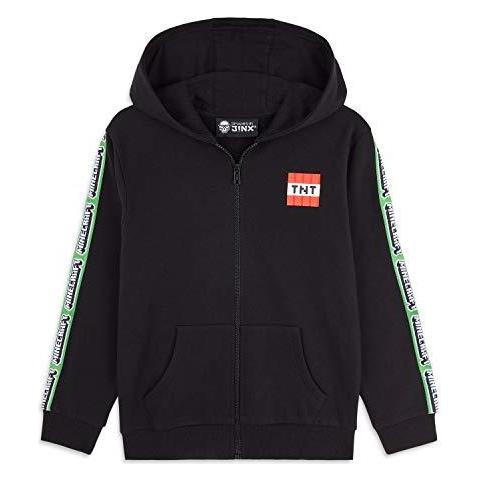 Con Cappuccio Da Ragazzi Zip Up Hoodie Con Creeper Design Confortevole Lunga Felpa Con Maniche Lunghe E Cappuccio Da Regalo Gamer Per I Ragazzi Ragazze Adolescenti Di Et 5-14 Anni (nero 56 Anni)  - Foto 1