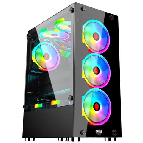 Case IT-GMCS12 ITX / Micro ATX 3 Porte USB 3.0 Colore Nero (Finestrato) - Foto 1