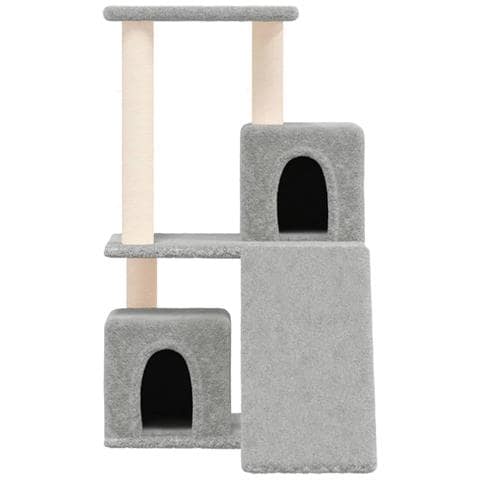 Albero Per Gatti Con Tiragraffi In Sisal Grigio Chiaro 82 Cm - Foto 2