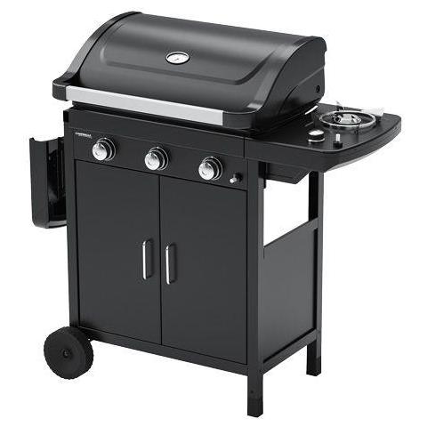 Barbecue a Gas Compact 3 LS 3 Bruciatori + Fornello Laterale Nero - Foto 3
