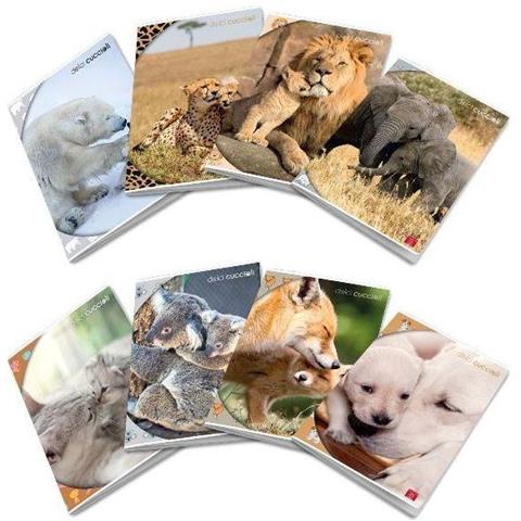 Dolci Cuccioli Quaderno Punto Metallico 80 Gr 210x297 Mm 20 Fogli A Quadretti 0q Colori Assortiti Conf 10 Pz. - Foto 1