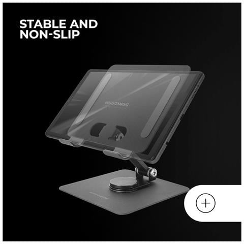 Supporto per tablet da gioco MA-RST, Antiscivolo, Girevole a 360°,Colore Grigio - Foto 3