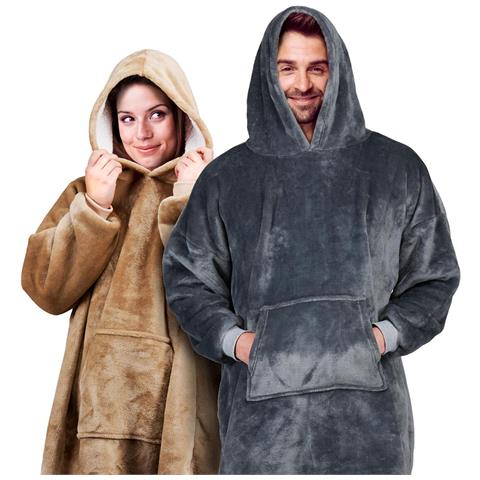 Coperta Con Le Maniche Felpa Con Cappuccio Taglia Unica - Foto 1