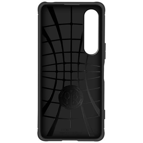 Cover Per Sony Xperia 1 Vi Silicone Anti-urto Design Carbonio, Nero - Foto 5