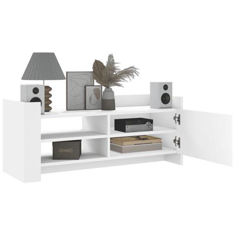 Mobile Porta Tv Bianco 100x35x40 Cm In Legno Multistrato - Foto 3