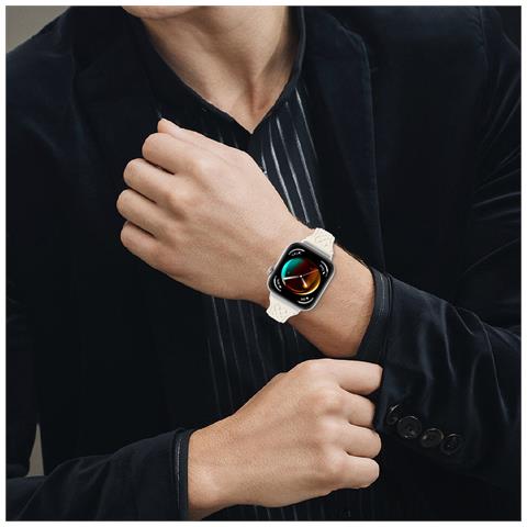 Cinturino In Pelle Per Huawei Watch Fit 3 - Motivo A Diamante White - Foto 6