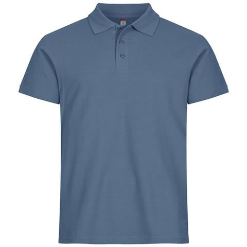 Basic Polo Blu Acciaio S - Foto 1