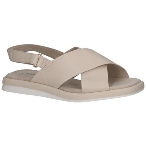 Cream Perlato Casual Open Sandals Sandali Pelle Scarpe Donna Beige Eu 36, 9-28102-42-140 - Foto 1