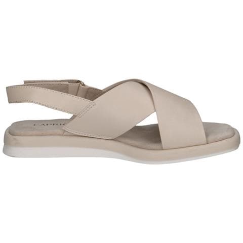 Cream Perlato Casual Open Sandals Sandali Pelle Scarpe Donna Beige Eu 36, 9-28102-42-140 - Foto 3