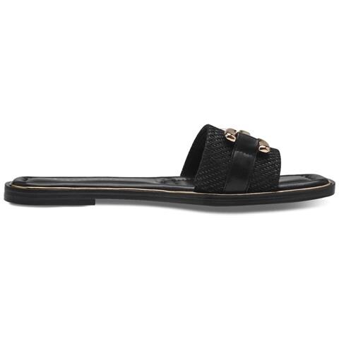 Black Casual Open Slippers Ciabatte Tessile Scarpe Donna Nero Eu 36, 1-27100-42 001 - Foto 3