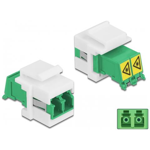 DeLOCK Modulo Keystone LC Duplex femmina per LC Duplex femmina con protezione laser flip all'interno - Foto 2