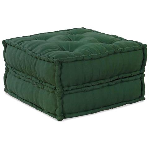 Pouf Modulare Verde 70x70x36 in Tessuto - Foto 1