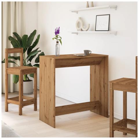 Tavolo Bar Rovere Artigianale 102x50x103,5 Cm Legno Multistrato - Foto 3