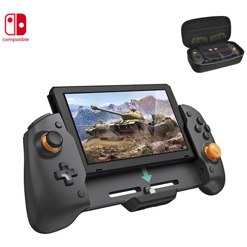 Mando Grip Tns-19252c Compatibile Con Nintendo Switch. Motori Di Vibrazione, Sensori Giroscopici, Alta Ergonomia. Include Custodia Semi-rigida. - Foto 1