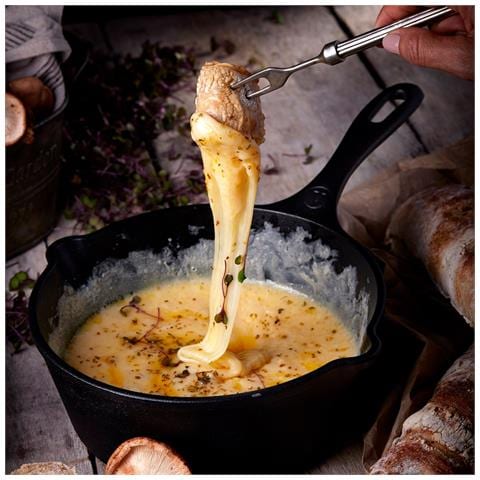 37819 Padella Profonda In Ghisa Smaltata Induzione Da 20cm Per Fuoco, Barbecue, Forno Nero - Foto 2