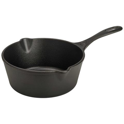 37819 Padella Profonda In Ghisa Smaltata Induzione Da 20cm Per Fuoco, Barbecue, Forno Nero - Foto 1