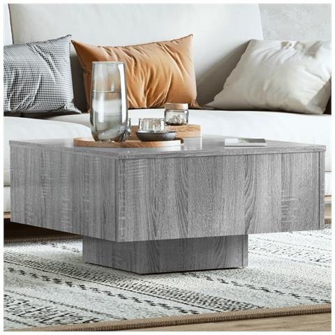 Tavolino Salotto Grigio Sonoma 60x60x31,5 Cm Legno Multistrato - Foto 8