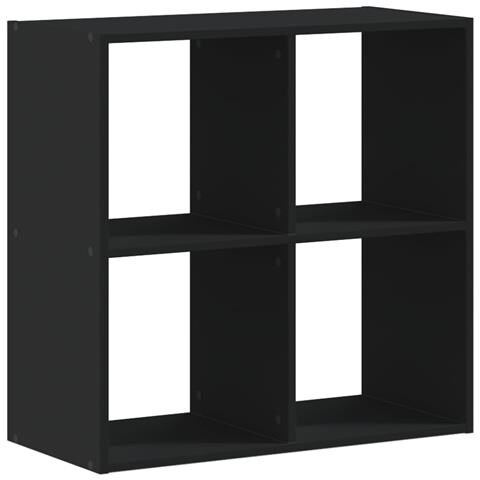 Lusso Casadino - Libreria Nera 68,5x32x68,5 Cm In Legno Multistrato - Foto 1