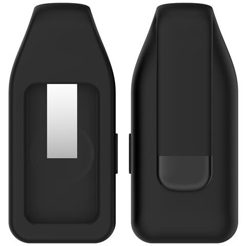 Fibbia Con Clip In Acciaio Per Huawei Band 10/9/8 - Silicone Black - Foto 2