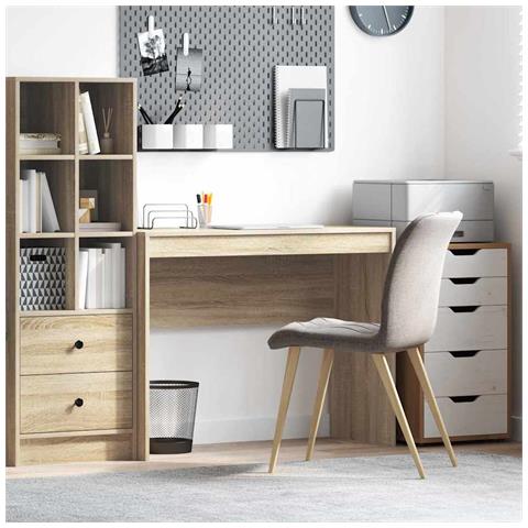 Scrivania Rovere Sonoma Legno ingegnerizzato 100 x 40 x 76 cm - Foto 2