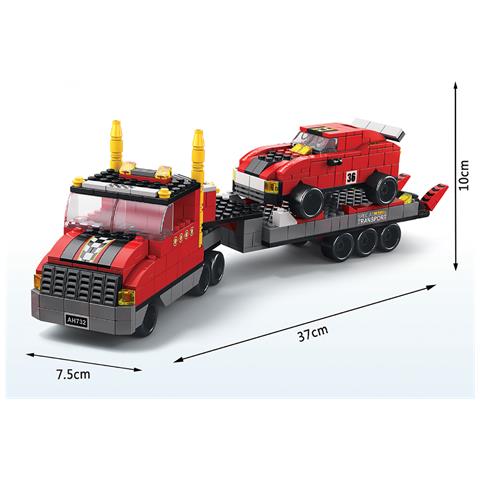 6 In 1 Set Di Costruzioni A Tema Racing 1000 Mattoncini Assemblabili - Foto 2