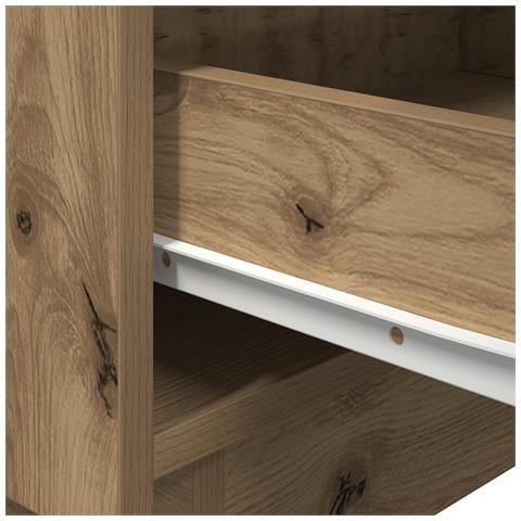 Comodino  con luci LED Rovere Artigianale 45x40x55 cm - Foto 9