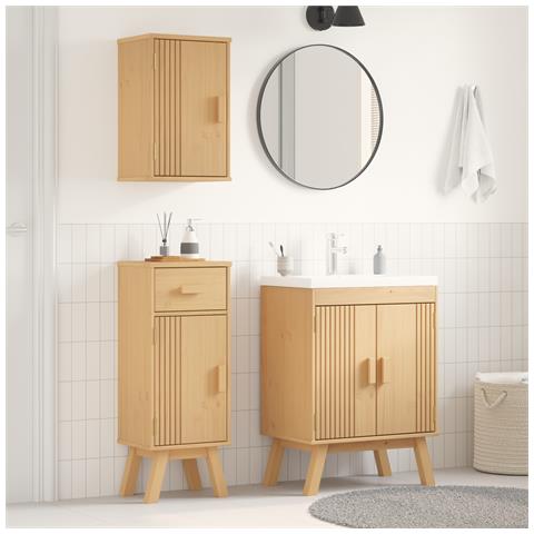 Set di mobili da bagno in pino da 3 pezzi - Foto 2