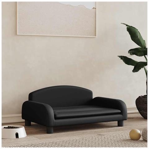 Lettino per Cani Nero 70x45x30 cm in Similpelle - Foto 2