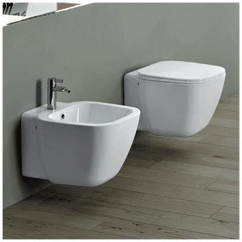 Sanitari Sospesi One : Wc, Bidet, Copriwater Bianco - Foto 1