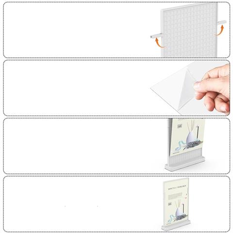 Portafoto Acrilico A4 Bifacciale 2 Pezzi 21,5 X 28 Cm - Foto 2