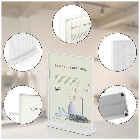 Portafoto Acrilico A4 Bifacciale 2 Pezzi 21,5 X 28 Cm - Foto 6