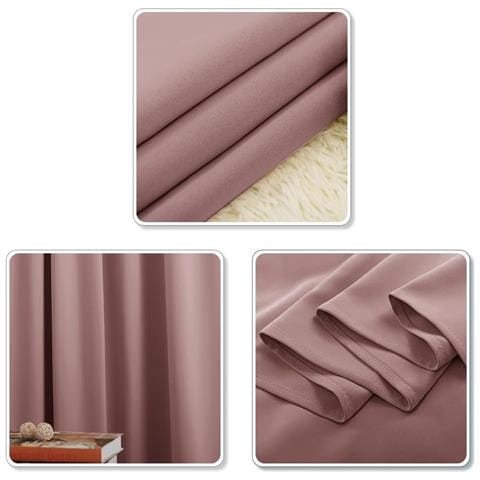 Tende Oscuranti 2 Pannelli 140 X 245 Cm Rosa - Foto 4
