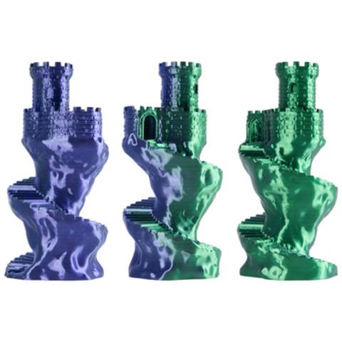 81415 materiale di stampa 3D Acido polilattico (PLA), Seta Multicolore 1 kg - Foto 4