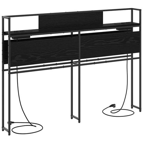 Testata contenitore Rovere nero 135 cm Legno multistrato - Foto 1