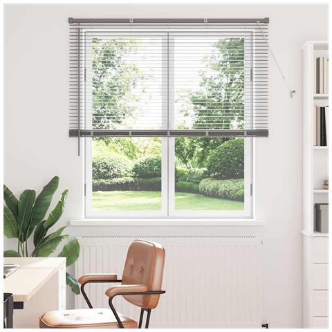 Tenda per Finestra con tende Manuale Argento Alluminio - Foto 2