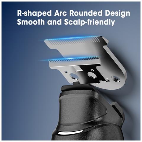 Kit Tagliacapelli Ricaricabile 5-in-1 Con Display Led E Design Impermeabile Silver - Foto 7