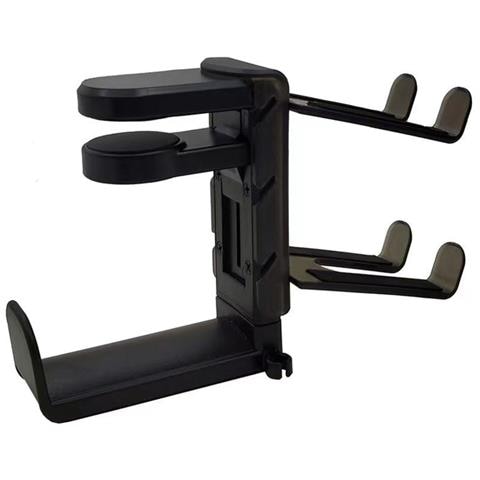 Supporto Per Controller Di Gioco E Cuffie Con Ganci Doppi - Rotazione A 360°, Montaggio Senza Fori - Foto 2