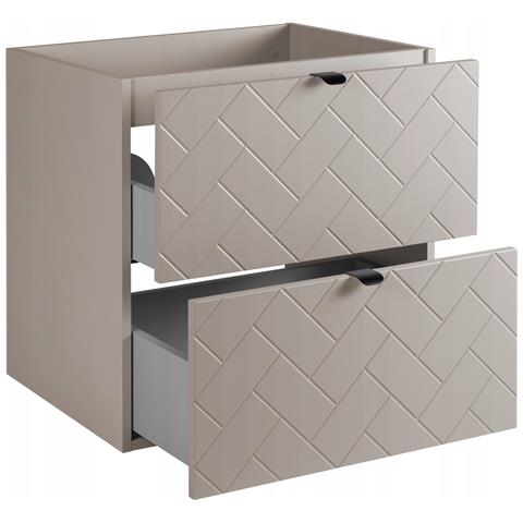 | Mobiletto 60 cm - Beige Mat - Mobili da bagno - Mobiletti - Senza top - Foto 2