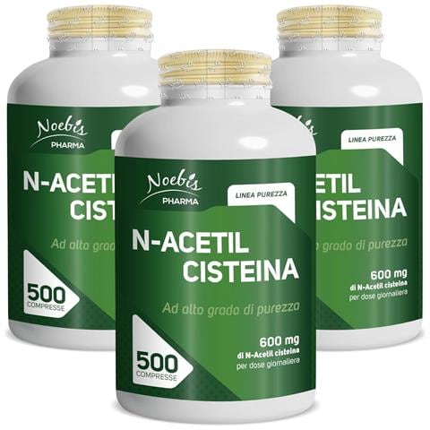 N-Acetil Cisteina 600 mg 500 Compresse - NAC ad Alto Grado di Purezza - Formula Essenziale e Maxi Fornitura (Confezione tripla) - Foto 1