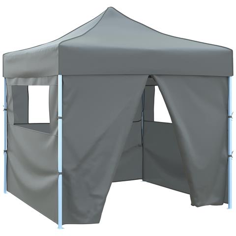 Tenda Party Antracite 291 x 291 x 315 cm Tessuto Oxford - Foto 1