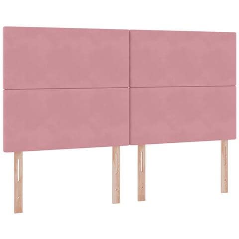 Letto con contenitore e materasso Rosa 160 x 200 cm Velluto - Foto 9