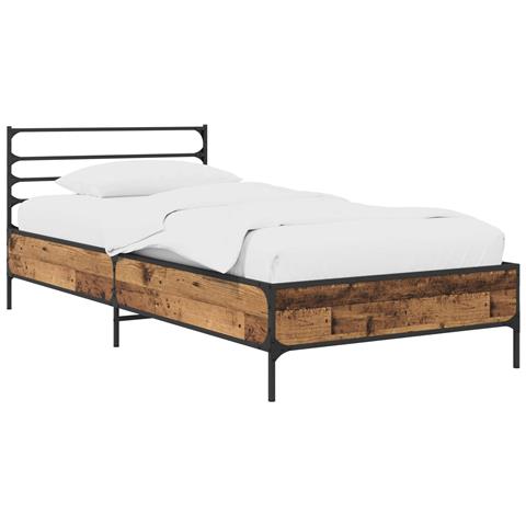 Struttura del letto Legno antico 80 x 200 cm - Foto 1