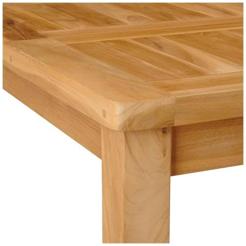 Tavolo da bar Naturale 110 x 60 x 105 cm Teak massello - Foto 6